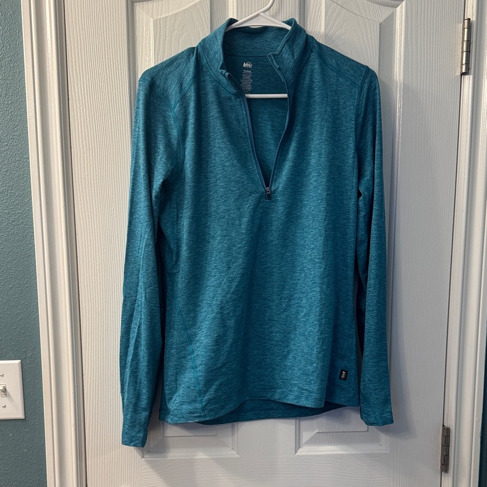 Rei mid-weight half-zip base layer top